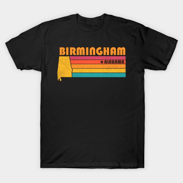 Birmingham Alabama Vintage Distressed Souvenir T-Shirt by NickDezArts